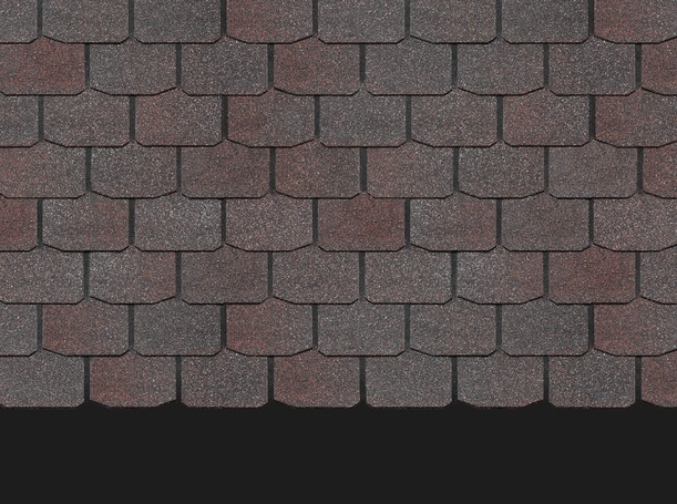 Гибкая черепица Docke PIE Premium Цюрих, ежевика, 3,1 м²/уп