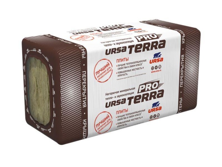 Утеплитель Ursa Terra Pro 34 PN 1250х610х100 мм, 12 шт. в уп