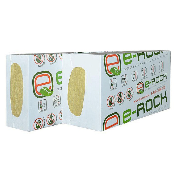 Утеплитель BASWOOL ECOROCK-30 1200х600х50 мм, 8 шт/уп, 5,76 м²