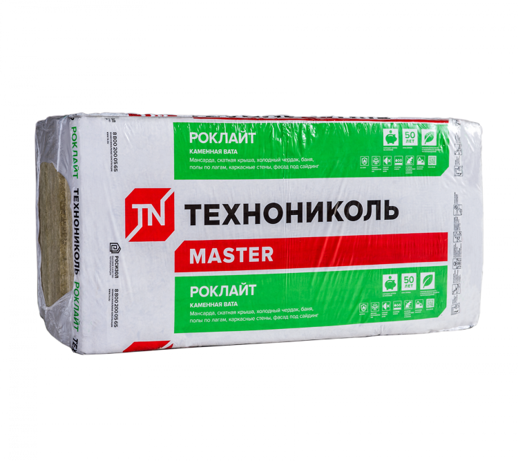 Утеплитель Технониколь Роклайт 1200х600х50 мм, 12 шт. уп