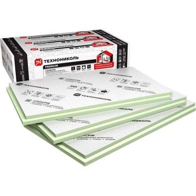 PIR-плита Технониколь LOGICPIR PROF Ф/Ф 2385х1185х50 мм, L-кромка, 8 шт/уп, 22,61 м²