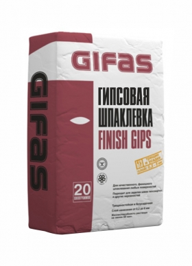 Шпаклевка гипсовая финишная GIFAS Finish Gips, 20кг