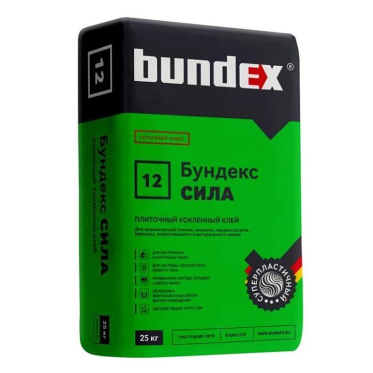 Клей плиточный Бундекс Сила С2 Т, 25 кг
