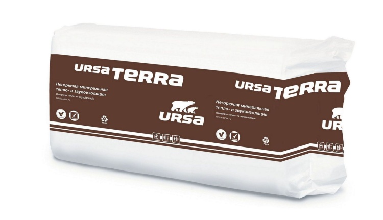Шумоизоляция Урса Terra Шумозащита для стен, перегородок и потолка, 1250х610х100 мм, 5 шт/уп, 3,81 м²