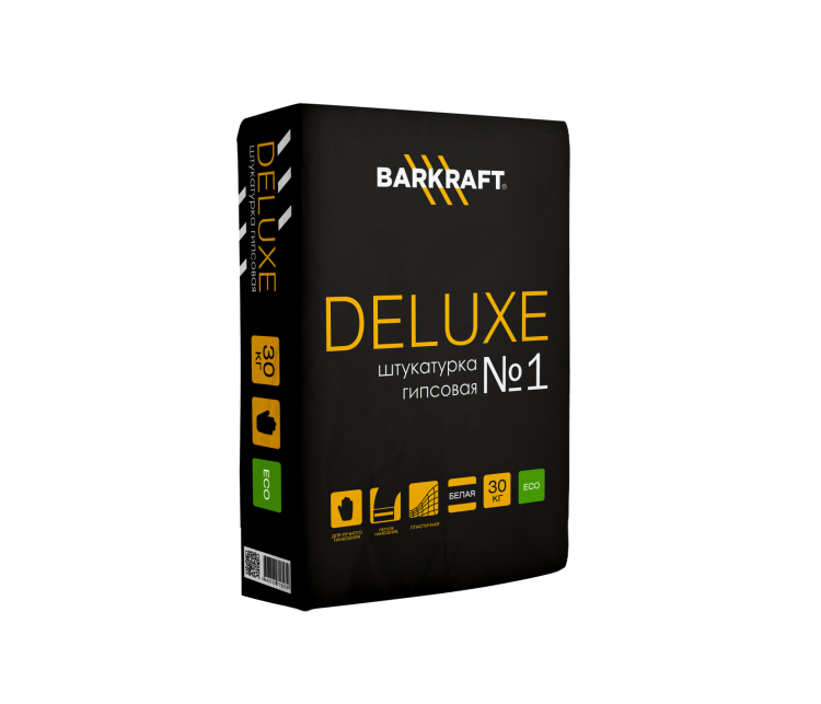 Штукатурка гипсовая ручного нанесения Баркрафт (Barkraft) Deluxe, 30 кг