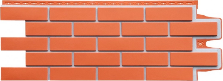 Фасадная Панель Grand Line премиум клинкерный кирпич, коралловый