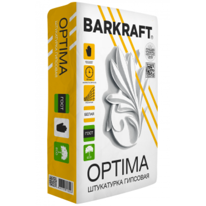 Штукатурка гипсовая Баркрафт (Barkraft) Optima, 30 кг
