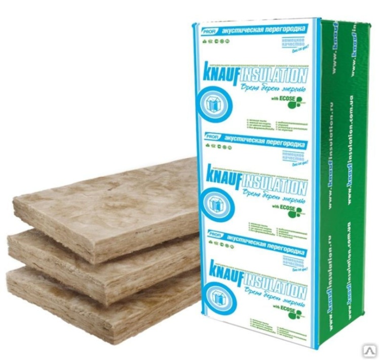 Утеплитель Кнауф Инсулейшн акустическая перегородка 1300х610х100 мм 8шт. уп