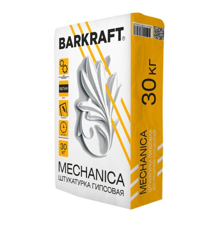 Штукатурка гипсовая машинного нанесения Баркрафт (Barkraft) Mechanica, 30 кг