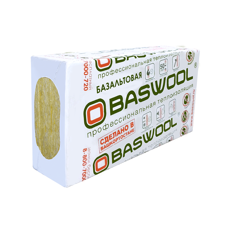 Утеплитель BASWOOL Вент 90 1200х600х100 мм, 3 шт/уп, 2,16 м²