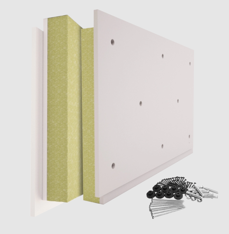 Панель с крепежом Техносонус АкустикГипс Basic 40 1200х600х40 мм