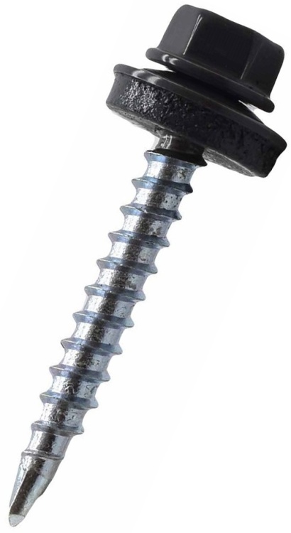 Саморез кровельный,RAL7024, ZP, 4.8х29