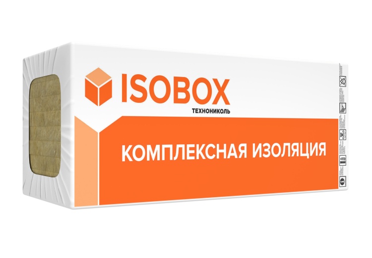 Утеплитель Изобокс Вент Ультра 1200х600х50 мм, 6 шт/уп, 4,32 м²