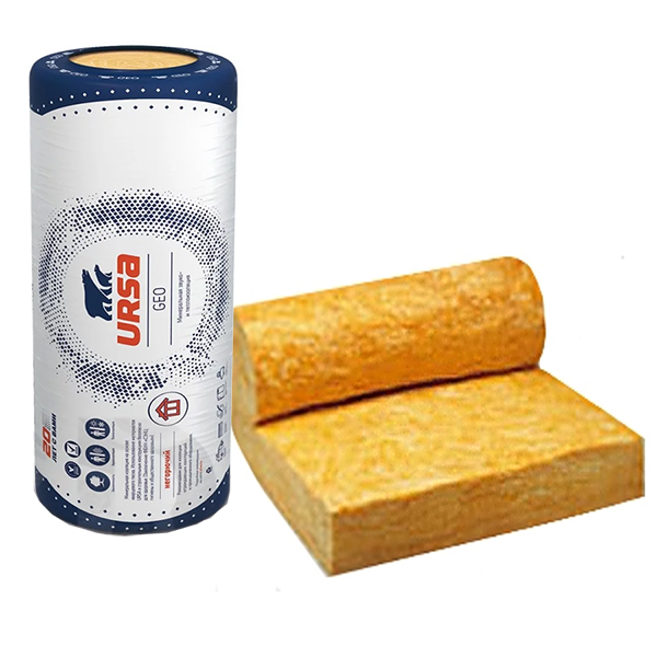 Утеплитель Урса GEO 34 RAlu М-25 Ф 4500х1200х100 мм, 5,4 м²