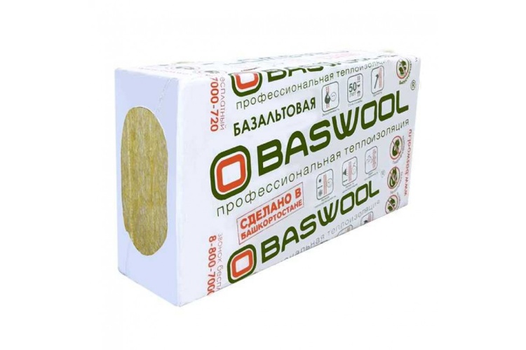 Утеплитель BASWOOL Руф Н-100 1200х600х150 мм, 2 шт. уп