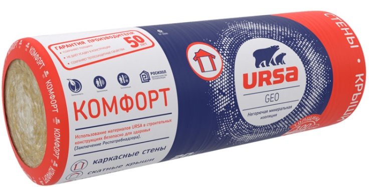 Утеплитель Ursa Комфорт GEO 37 RN 6000*1220*150 мм (7.32 м2)