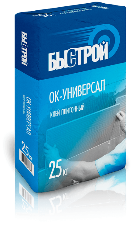 Клей плиточный Быстрой ОК-универсал С1, 25 кг