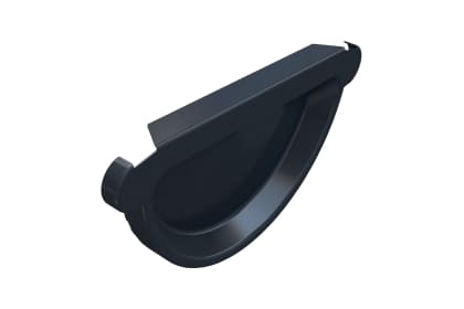 Заглушка желоба универсальная BRAAS Steel, 152 мм, графит