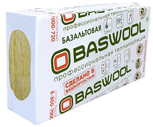 Утеплитель BASWOOL Руф В-190 1200х600х50 мм, 4 шт. уп