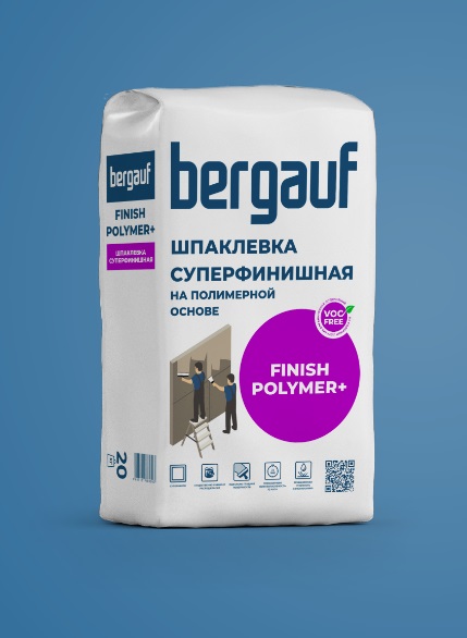 Шпаклевка Bergauf Finish Polymer+ 20 кг.