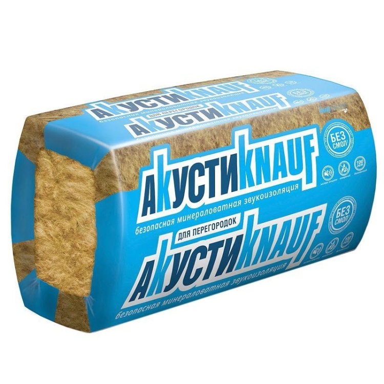 Звукоизоляция Кнауф Акустик AS 1230х610х75 мм, 12 шт/уп, 9,15 м²