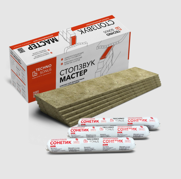 Комплект для звукоизоляции швов Техносонус СтопЗвук Мастер