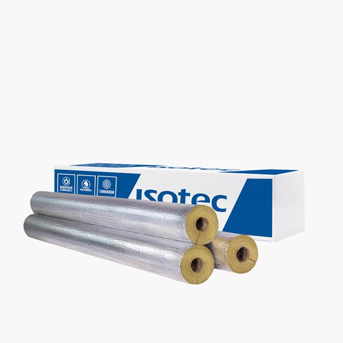 Цилиндр ISOTEC Section AL 40x89x1200 мм, кашированный алюминиевой фольгой