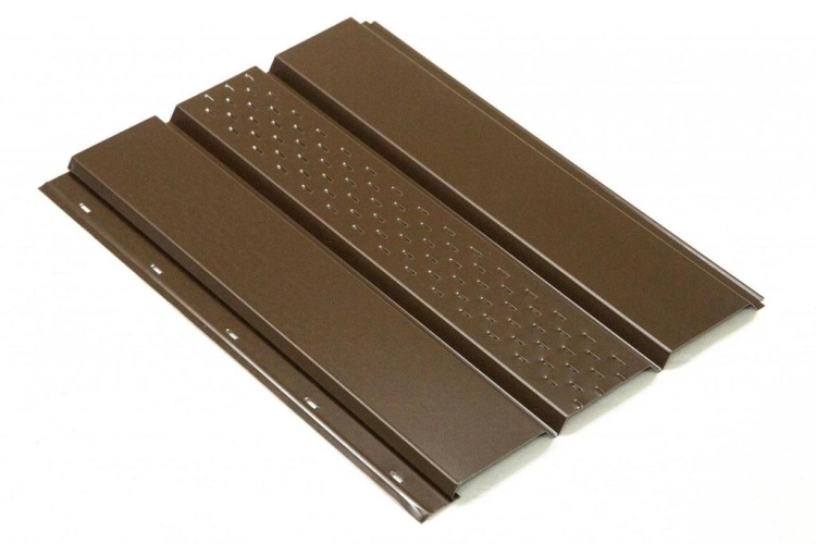 Софит Grand Line Amerika Т4 с частичной перфорацией, коричневый, 3.0х0.305 м