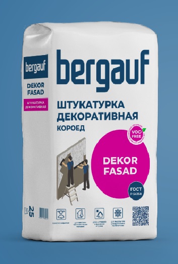 Штукатурка декоративная Bergauf Dekor Fasad, короед, 25кг