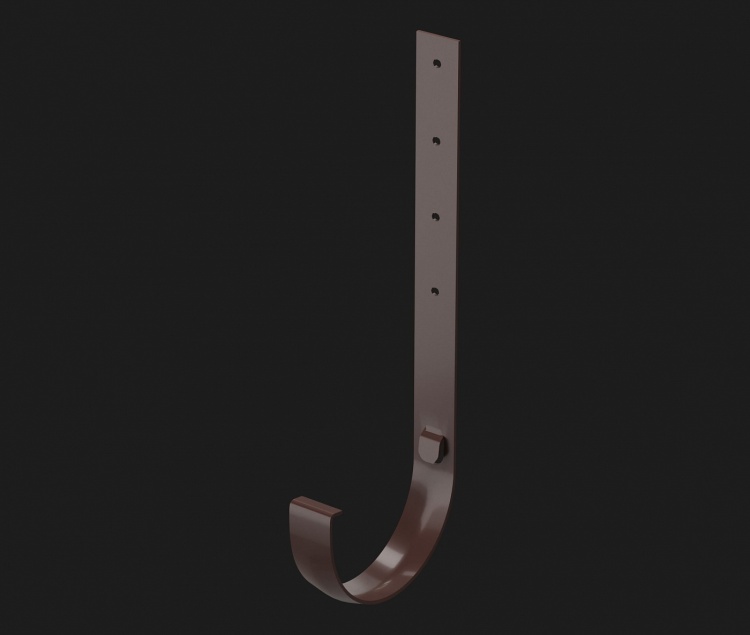 Кронштейн желоба металлический DOCKE Premium 300мм, шоколад