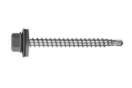 Саморез кровельный,RAL7004, 4.8х29