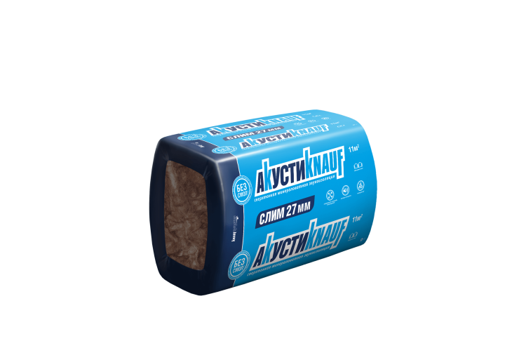 Звукоизоляция Knauf Insulation АкустиКнауф 920х600х27 мм 20шт. уп