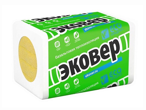 Утеплитель Эковер Кровля Низ 100 1000х600х100 мм, 4 шт/уп, 2,4 м²