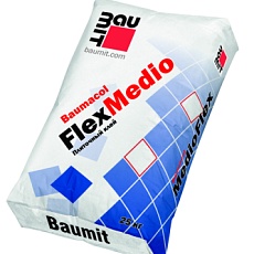 Baumit Плиточный клей толстослойный эластичный Baumacol FlexMedio С2 25 кг/42 под