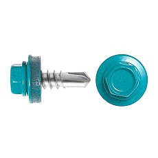 Саморез кровельный RAL 5021  4,8*35