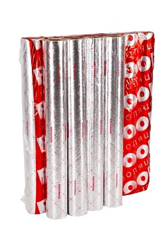 Цилиндр вырезной Роквул 80 кашированный фольгой Ø133 мм, толщина 30 мм (уп. 5 м)