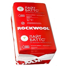 Rockwool Лайт Баттс (1000*600*100) 5п/3м2/0,3м3/20пач.под