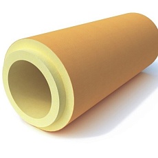 Скорлупа ППУ 168x50x1000 c покрытием стеклопластик