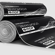 Полотно для гидро-звукоизоляции Звукоизол Флор (10м х 1м х 4,5мм) 10м2