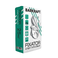 BARKRAFT Клей FIXATOR гипсовый зимний 25 кг/56 шт