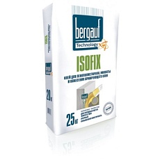 Bergauf Isofix Клей для пенополистирола, минваты и нанесения армирующего слоя 25кг/56под