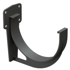 Кронштейн желоба ПВХ,Premium Дёке  Графит  настенный (фасад)
