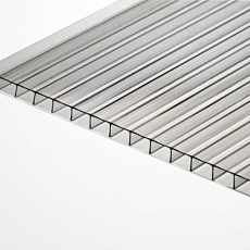 Сотовый поликарбонат 4*6000*2100 мм 0,5 прозрачный УФ GreenGarden